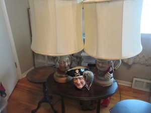 lot 185 image: CHARACTER LAMPS AND A CHARACTER MUG