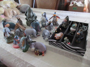 lot 336 image: EEYORE FIGURINES AND ACCESSORIES