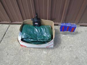 Coleman inflatable camp mattress with dc pump. As shown.