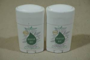 lot 61 image: 2 Young Living 1.5oz Deodorant Sticks -Mountain Mint