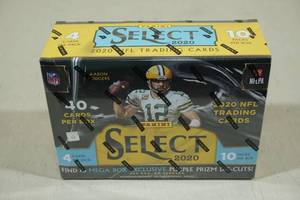 lot 157 image: 2020 Panini Select MEGA Box of Football Card Packs