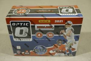 lot 159 image: 2021 Panini Optic MEGA Box of Football Card Packs