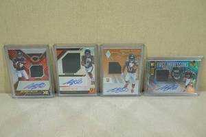 lot 164 image: Anthony Miller Jersey Insert and Auto Football Cards