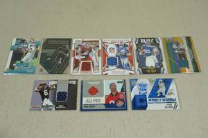 lot 166 image: Jersey Insert Football Cards - Goff, Wentz, Golladay, Allen, George