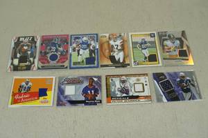 lot 169 image: Jersey Insert Football Cards - Chubb, Toney, Henry, Ben Watson