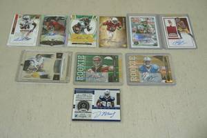 lot 177 image: Autographed Football Cards - Artis-Payne, Matthews, Ace Sanders 910, Floyd, Sanchez