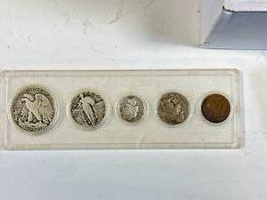 Lot of 5 Vintage Coins