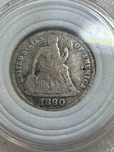 1890 Seated Liberty Dime