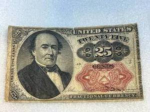 1874 .25 Cent Bill (Rare)