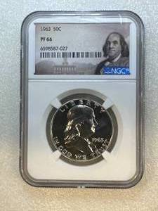 1963 Proof Franklin Half Dollar PF66