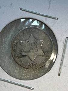 1853 Silver Trime