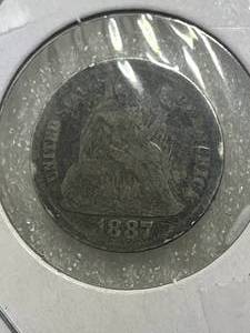 1887 Seated Liberty Dime