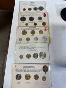 Lot of 5 Countries Vintage Uncirculated Sets