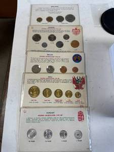 Lot of 5 Countries Vintage Uncirculated Sets