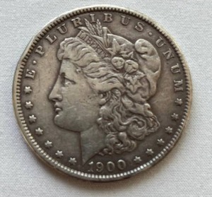 lot 12 image: 1900 Morgan Silver Dollar