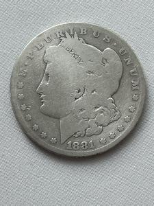 lot 14 image: 1881 Morgan Silver Dollar