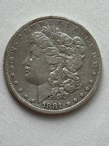 lot 15 image: 1881 Morgan Silver Dollar