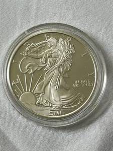 lot 60 image: One Troy Ounce .999 Fine Silver (American Eagle) in Sealed Case