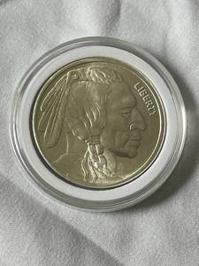 lot 66 image: Silver Round Troy Ounce .9999 Fine Silver (IndianBuffalo) Coin in Sealed Case