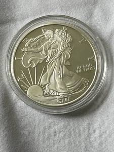lot 67 image: One Troy Ounce .999 Fine Silver (American Eagle) in Sealed Case