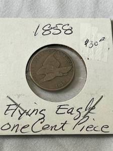lot 80 image: 1858 Flying Eagle One Cent