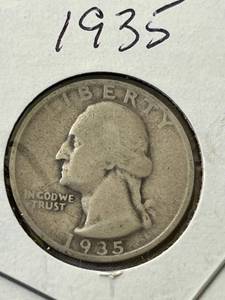 lot 99 image: 1935 Washington Quarter