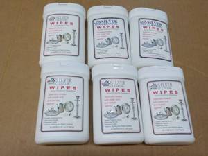 6 - 30 ct Silver Wipes...