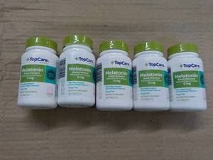 5 bottles 55 mg Melatonin exp 032...