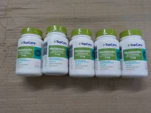 5 bottles 55 mg Melatonin exp 032...