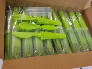 Box of 50 Plastic Cutlery Sets...