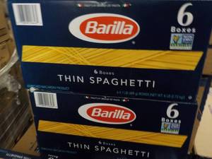 2 - 6 ct boxes Barilla Thin Spaghet...