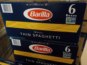 2 - 6 ct boxes Barilla Thin Spaghet...