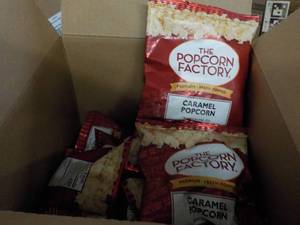 Box of The Popcorn Factory 2 oz Bag...
