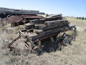 lot 64 image: Trailer Frame & Railroad Ties