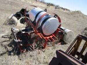 lot 53 image: Misc. Fuel Tanks, Posts, Cement Culvert Ends & Misc.