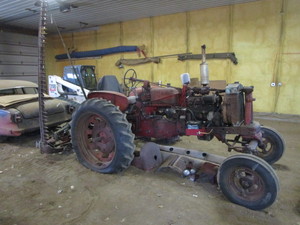 lot 16 image: 1957 Farmall 350 wDrawbar Mounted Mower