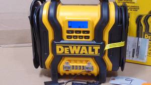 DEWALT  1600 Peak Amp Portable Car Jump Starter with 120 PSI Digital Air Compressor and 500-Watt Inverter Model #  DXAEPS14  UPC Code #  814632013907