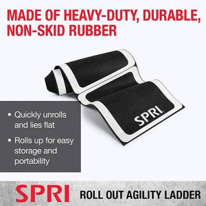 SPRI Roll-Out Agility Ladder Speed Training Equipment - Workout Exercise Fitness Equipment  759026702596