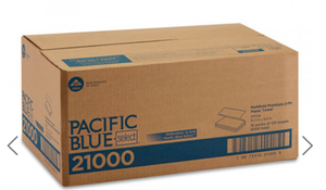Georgia Pacific� Professional Blue Select Multi-Fold 2 Ply Paper Towel, 9 15 x 9 25, White,125PK, 16 PKCT 10073310210008