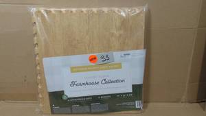 We Sell Mats Forest Floor Farmhouse Collection 38 Inch Thick Printed Wood Grain Mats, 24 in x 24 in 842335105438