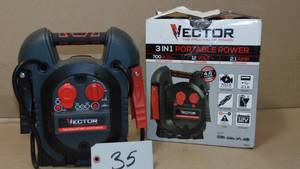 Vector 700A 3 in1 Portable Power-Jump Starter-12V DC Power - USB 814632014225