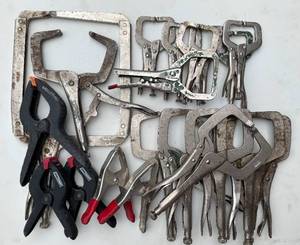 lot 39 image: large lot of clamps