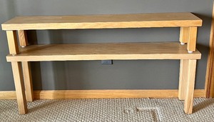 Two Narrow Stacking Shelves