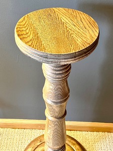 Decorative Oak Pedestal