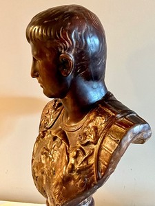 Large Ceramic Caesar Augustus Bust