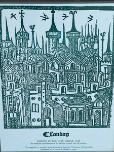 Framed Print London in the Lake Middle Ages