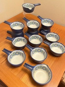 (14) Vintage Figgjo Tor Viking Handled Crocks