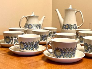 Vintage Figgjo Tor Viking Tea Service Set