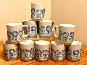 Ten Vintage Figgjo Tor Viking Mugs