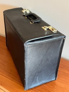 Large Leather Briefcase Attache by Korchmar